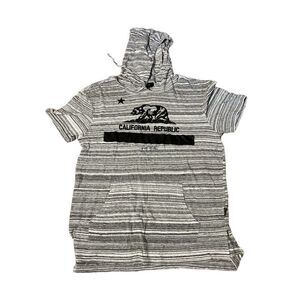 Ring Of Fire Mens Hooded Shirt California Republic